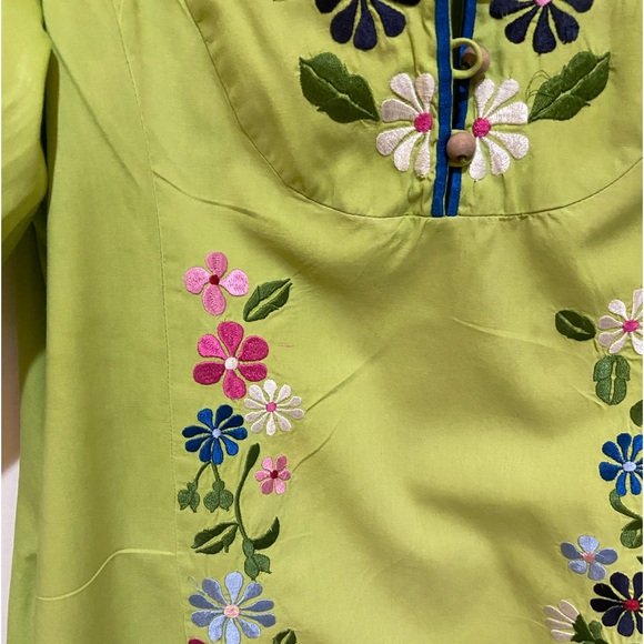 Nanette Lepore Embroidered Mexican Dress - Picture 5 of 16